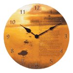 Footprints Patchwork Clock