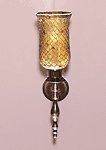 Glass Amber Mosaic Wall Votive
