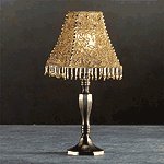 Beaded Lampshade Candle Lamp