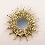 Gold Plated Sun Ray Mirror
