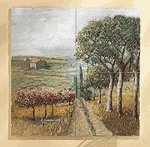 4 Pc. Country Patchwork Mural