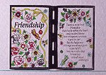 Simulated Stained Glass "Friendship" Plaque