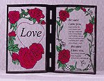 Simulated Stained Glass "Love" Plaque