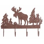 Rusted Metal "Moose" Coat Hanger