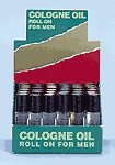 Man's Cologne Oil Roll On Display