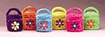 Plush Flower Hand Bag