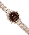 Man's Digital And Analog Titanium Watch