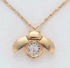LADY BUG WATCH NECKLACE
