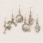 Silver-Plated Assorted Dolphin Earrings