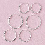 Sterling Silver Hoop Earrings