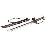Sword With Protective Handle And Wood Case
