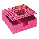 Embroidered Memo Pad Holder