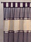 Burgundy Gold Trim Curtain