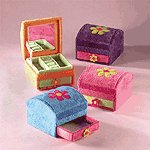 Plush Flower Jewelry Box