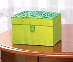 Fabric Embroiderd Jewelry Box