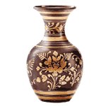 Brass Pewter Vase - Flower