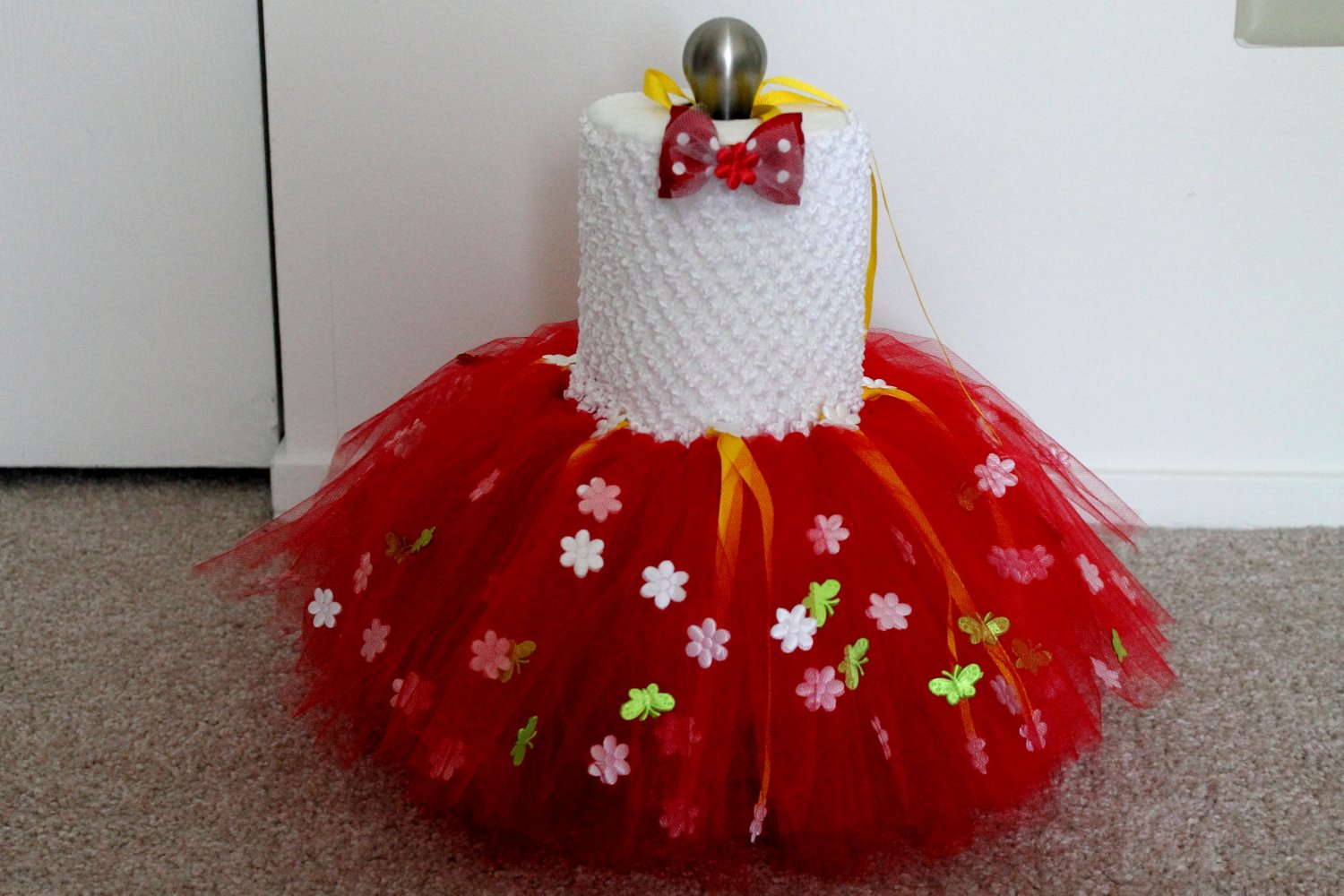 Flower and Butterfly Tutu Dress