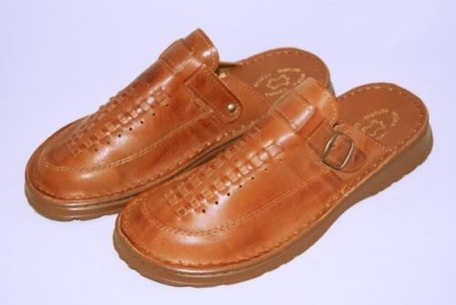 Men's Leather Slippers-Mules/House Shoes UK 10