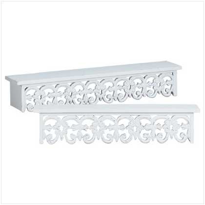 Fleur-De-Lis Shelf Set