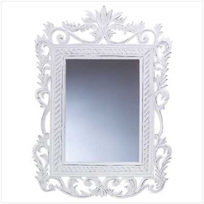 Genteel White Mirror