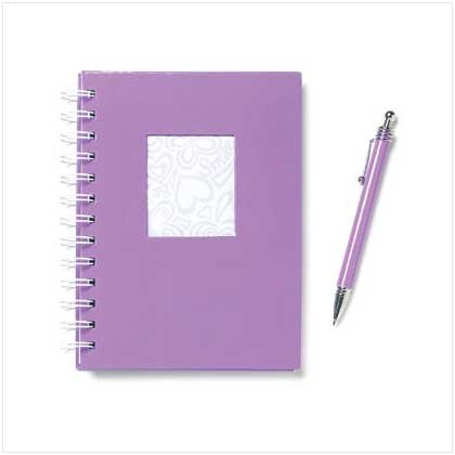 Purple Notebook & Pen