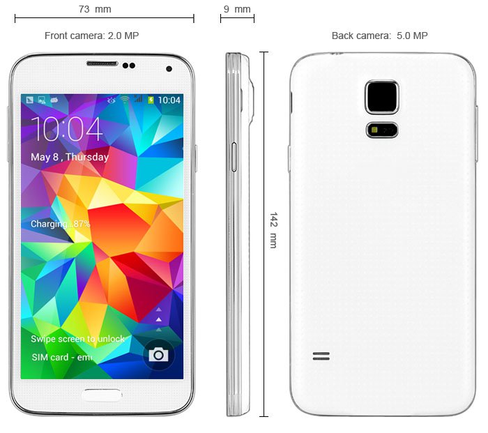 Free shipping Android 4.4 3G Phablet with 5.0 inch Smart Scroll Function GPS WiFi