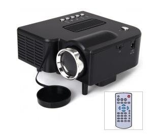 free shipping Mini Portable LED Projector 16:9 Aspect Ratio With HDMI/VGA/IR/USB/SD Card Slot