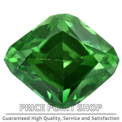 0.52 ctw, 5.86 x 4.76 mm Size, Pine Green, VS1 Clarity, Fancy Cut Loose Diamonds