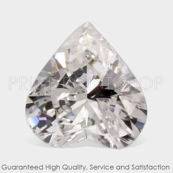0.50 ctw, 5.42 mm x 5.18 mm, F Color, I-1 Clarity, Heart Shape Natural Diamonds