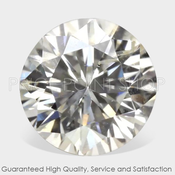 0.50 ctw, 4.91 mm, G White Color, SI-1 Clarity, Round Brilliant Natural Diamonds