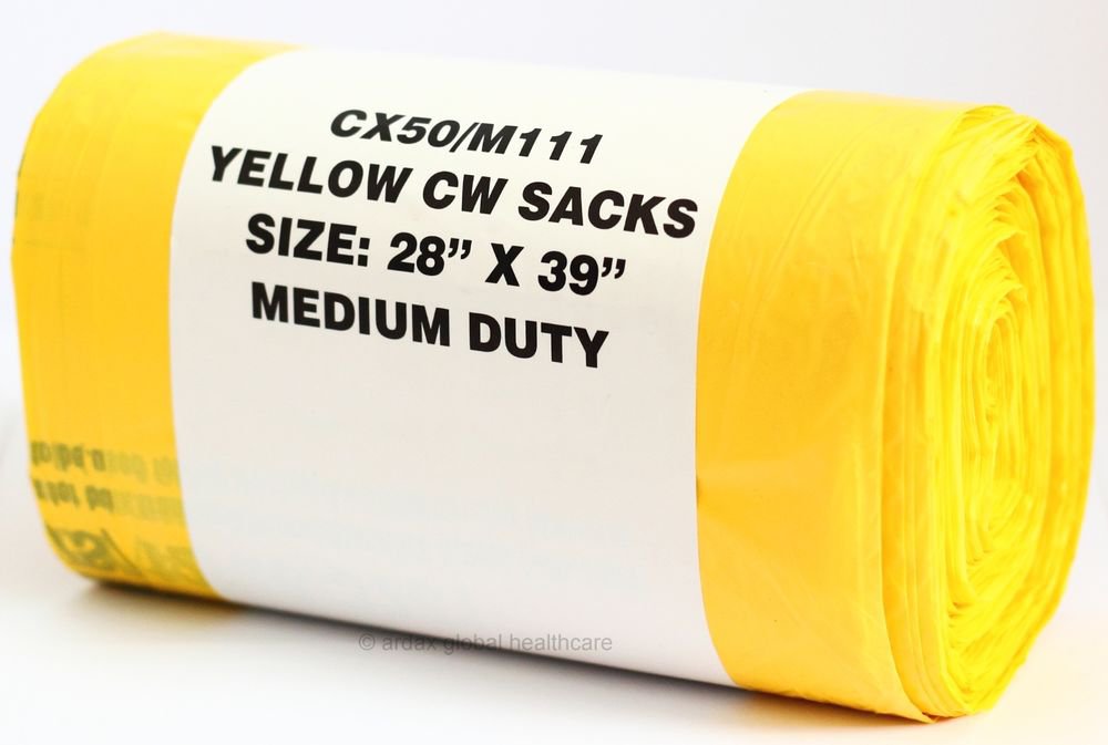 CLINICAL WASTE BAGS U.N. APPROVED WEIGHT 5KG TATTOO X10