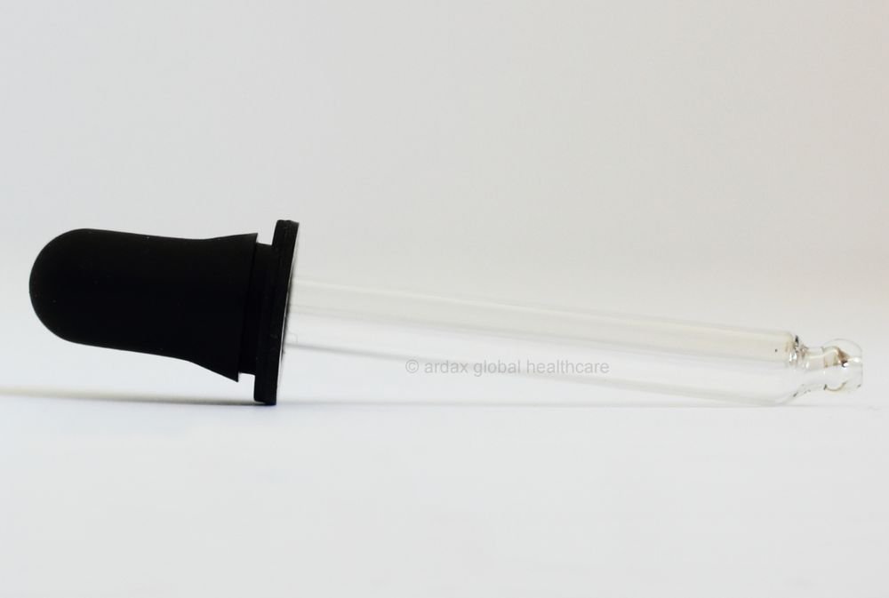 MEDICINE DROPPER & EYE PIPETTE GLASS REUSABLE X 6 PACKS