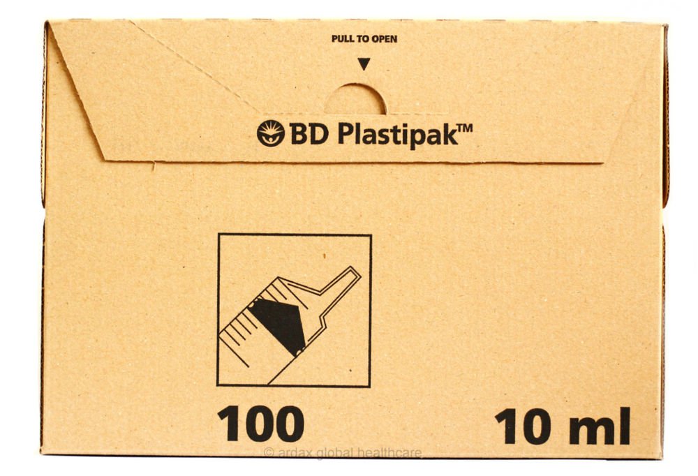 BD PLASTIPAK SYRINGE 10ML LUER LATEX FREE 1 BOX OF 100!