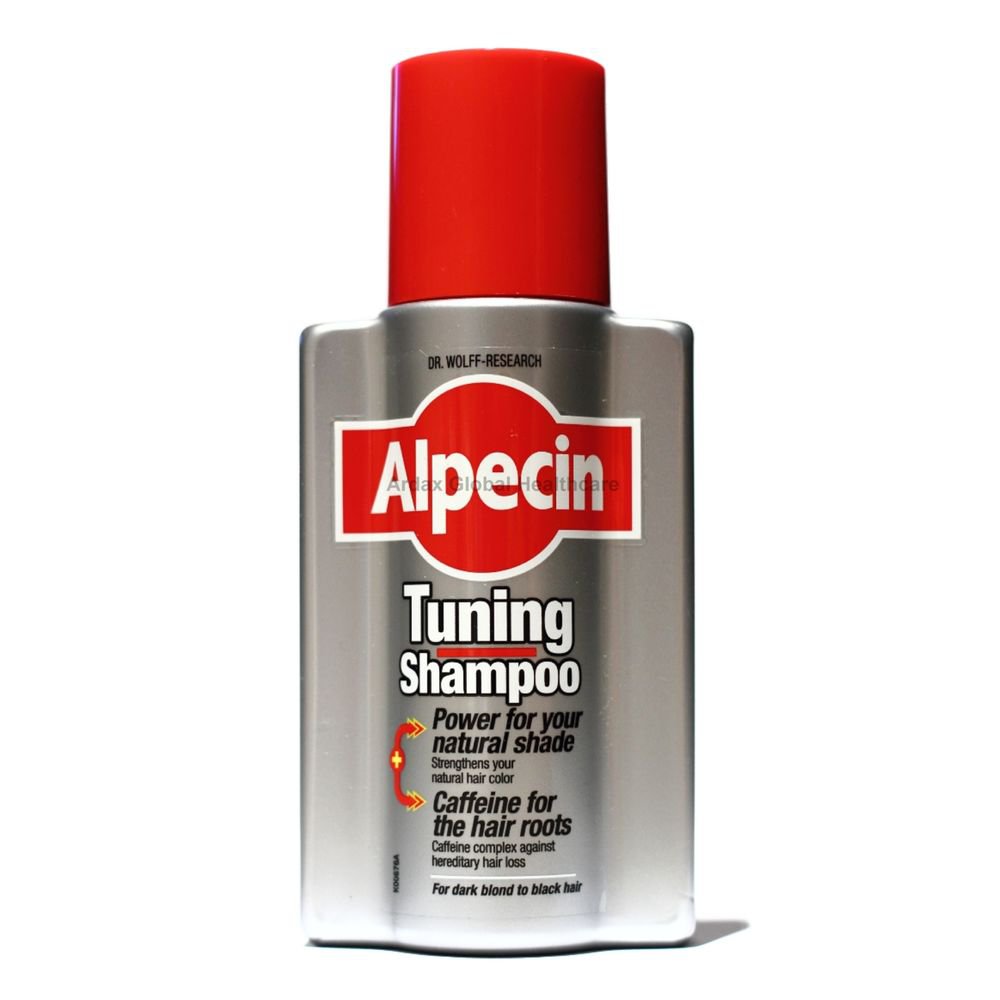 ALPECIN TUNING SHAMPOO STRENGTHENS HAIR COLOUR, CAFFEINE FOR HAIR LOSS 200ML