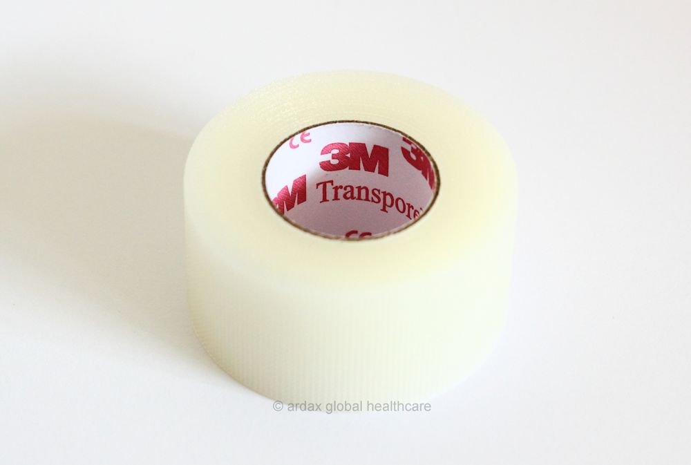 Transpore Tape 2.5cm X 9.1m Genuine 3m Brand X 1 Roll