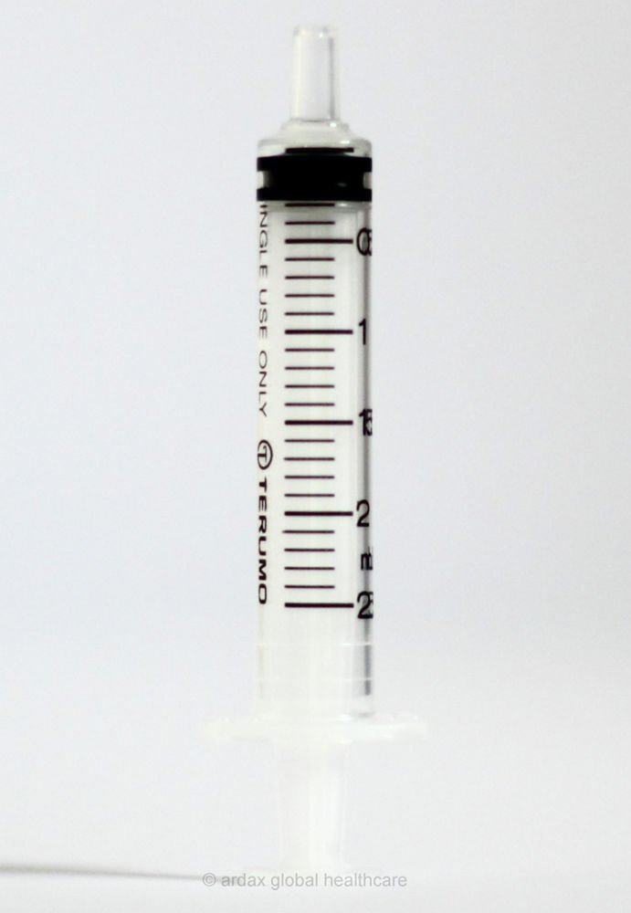 TERUMO SYRINGE 2.5ML LUER SLIP STERILE LATEX X 10 CE