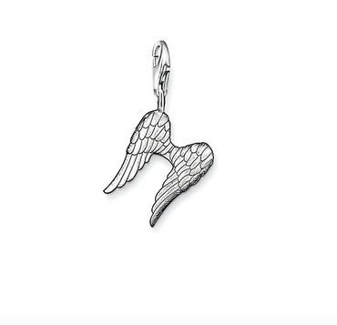 Angel Wings Charm Pendant Dangle fits European Charm Bracelet Story Living Locket Lobster Clasp