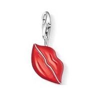 Kiss Lips Charm Pendant Dangle fits European Charm Bracelet Necklace Living Locket Lobster Clasp