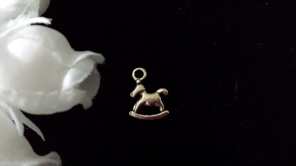 12pcs Tibetan Silver Metal Alloy Charm Charms Pendant Rocking Horse 13x11mm