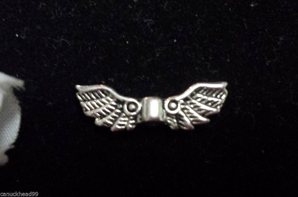 12pcs Tibetan Silver Alloy Charm Charms Spacer Angel Wings Wing Beads Canada