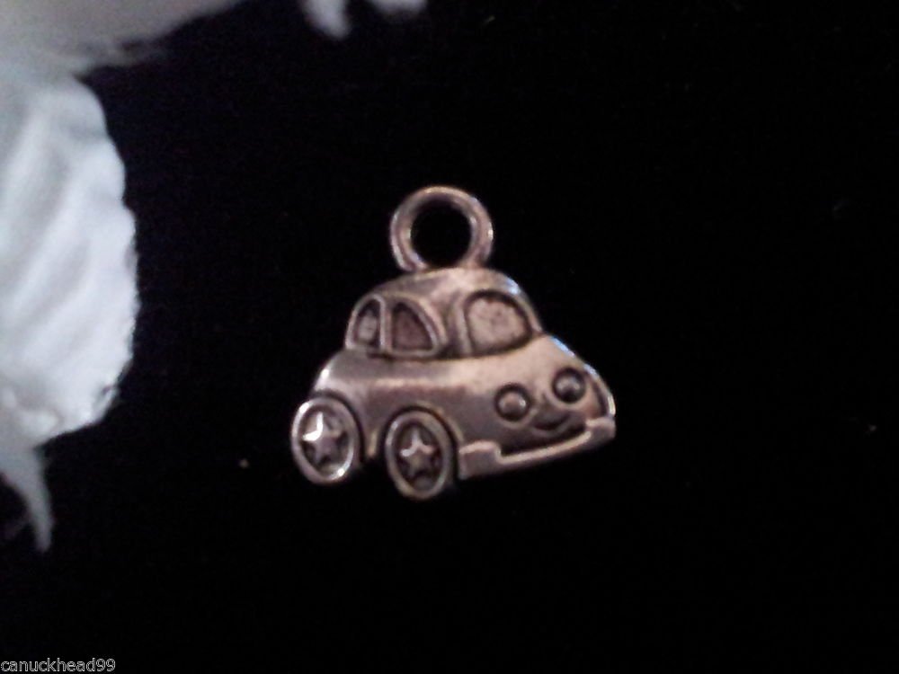 12pcs Tibetan Silver Metal Alloy Charm Charms Pendant Little Car 12x12mm