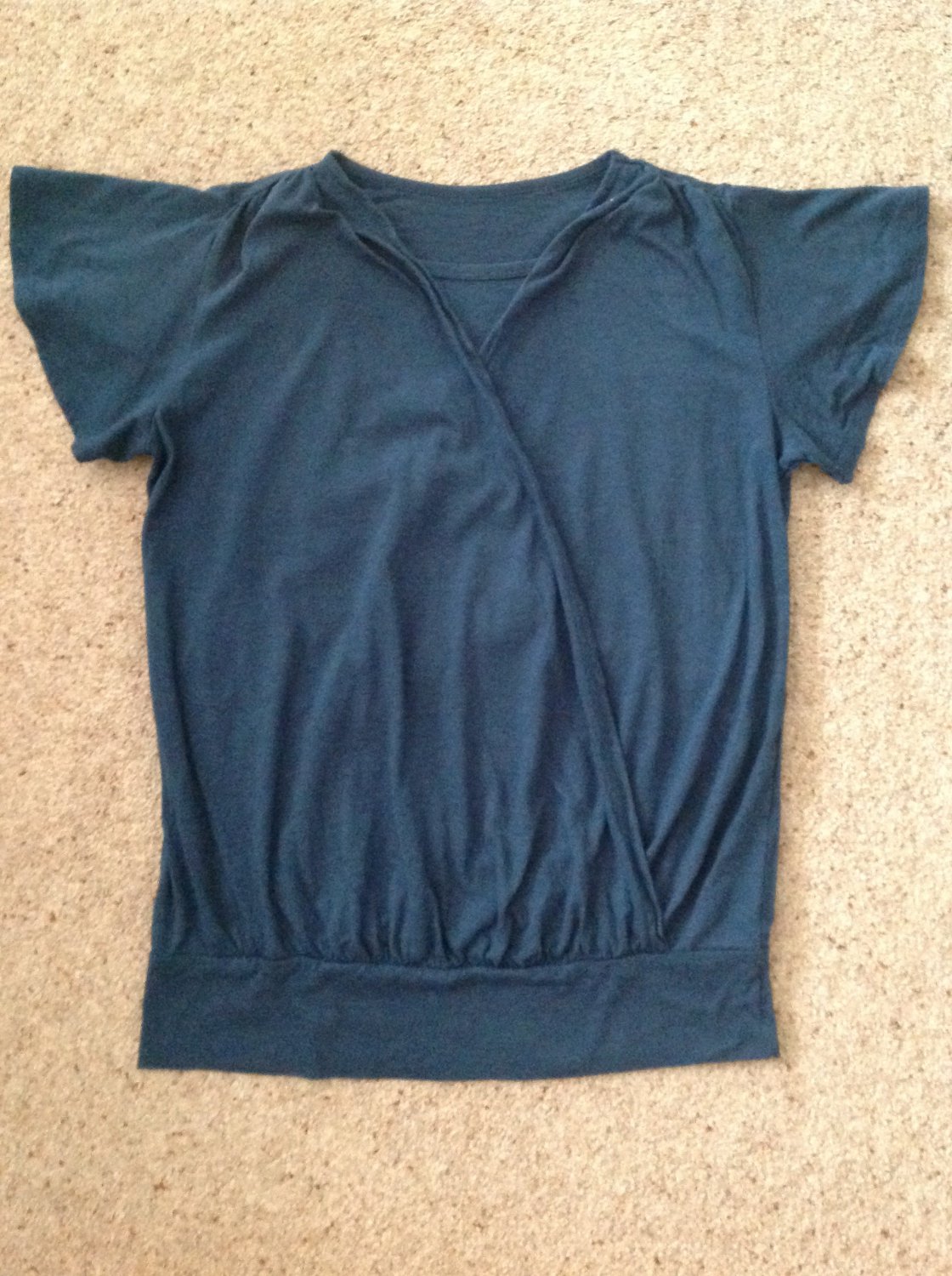 Teal Green Wrap - Round Top - Size UK 6.