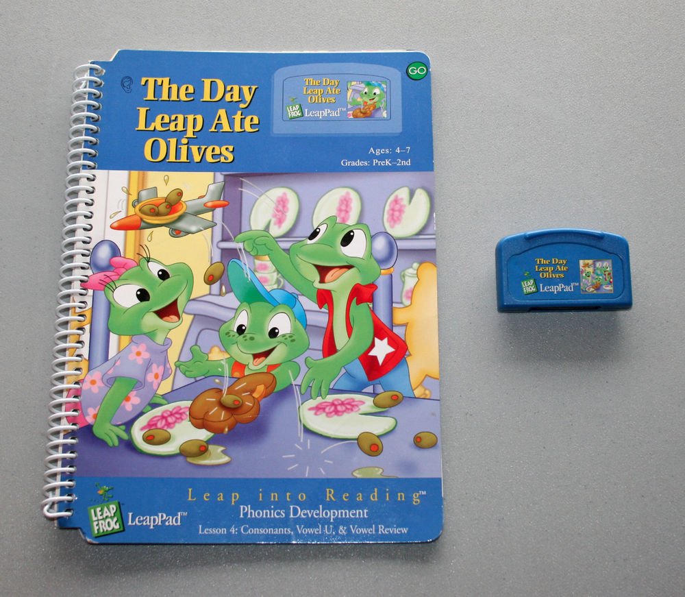 LeapFrog LeapPad "The Day Leap Ate Olives" - Interactive Book & Cartridge