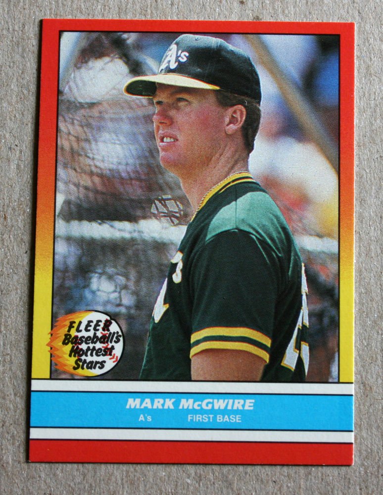 1988 FLEER BASEBALL "Baseball's Hottest Stars" - Mark McGwire (#26)
