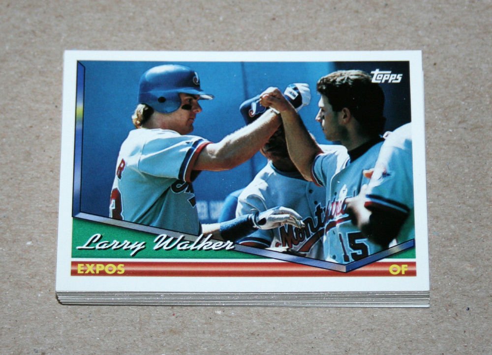 1994 TOPPS BASEBALL - Montreal Expos Team Set (Series 1 & 2)