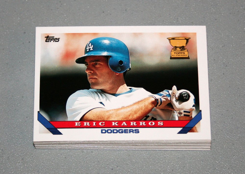 1993 TOPPS BASEBALL - Los Angeles Dodgers True Team Set with Traded Series