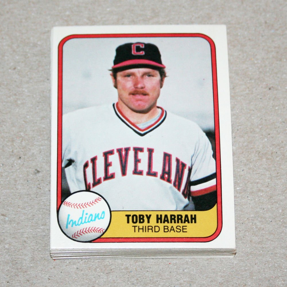 1981 FLEER BASEBALL - Cleveland Indians Team Set