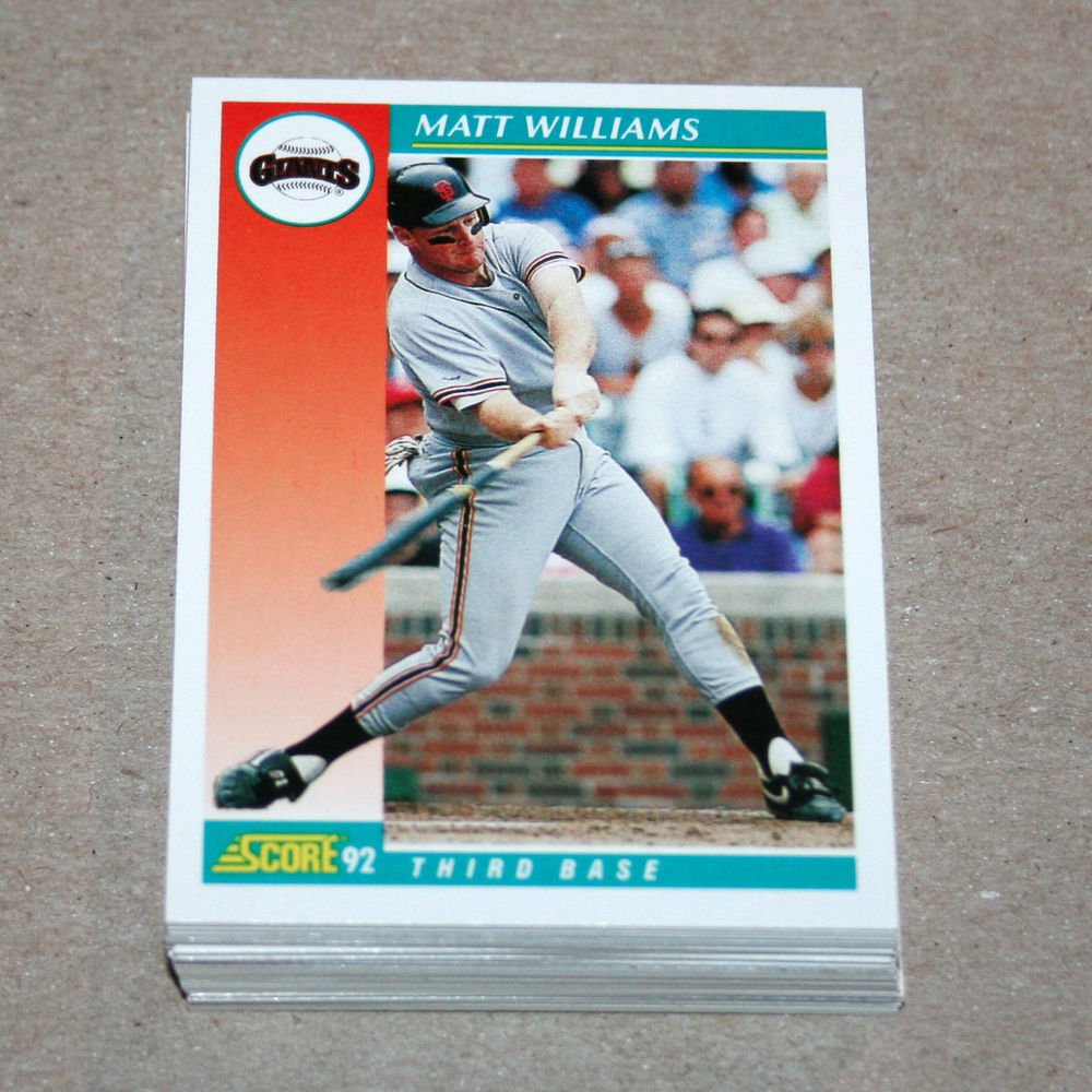 1992 SCORE BASEBALL - San Francisco Giants Team Set + Rookie & Traded Series