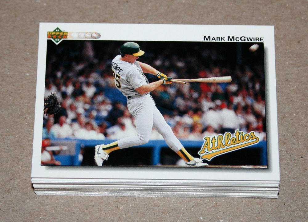 1992 UPPER DECK BASEBALL - Oakland Athletics Team Set + High Number Series