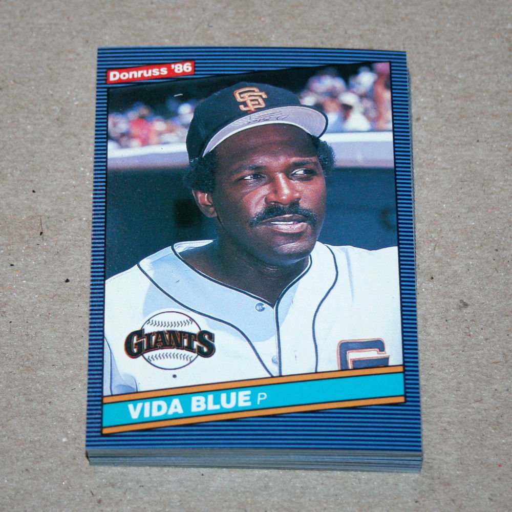 1986 DONRUSS BASEBALL - San Francisco Giants Team Set